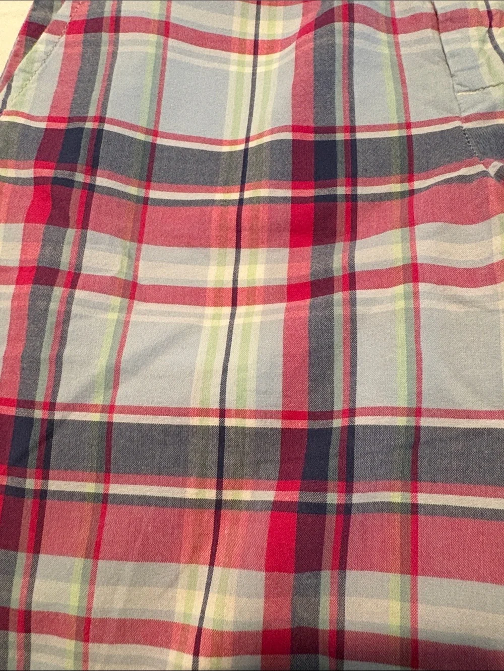 Ralph Lauren Plaid Flat-Front Boy’s Shorts — Pink, Blue Green, White Size 8